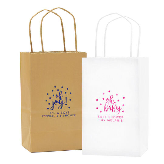 Petite Confetti Dot Twisted Handled Gift Bags